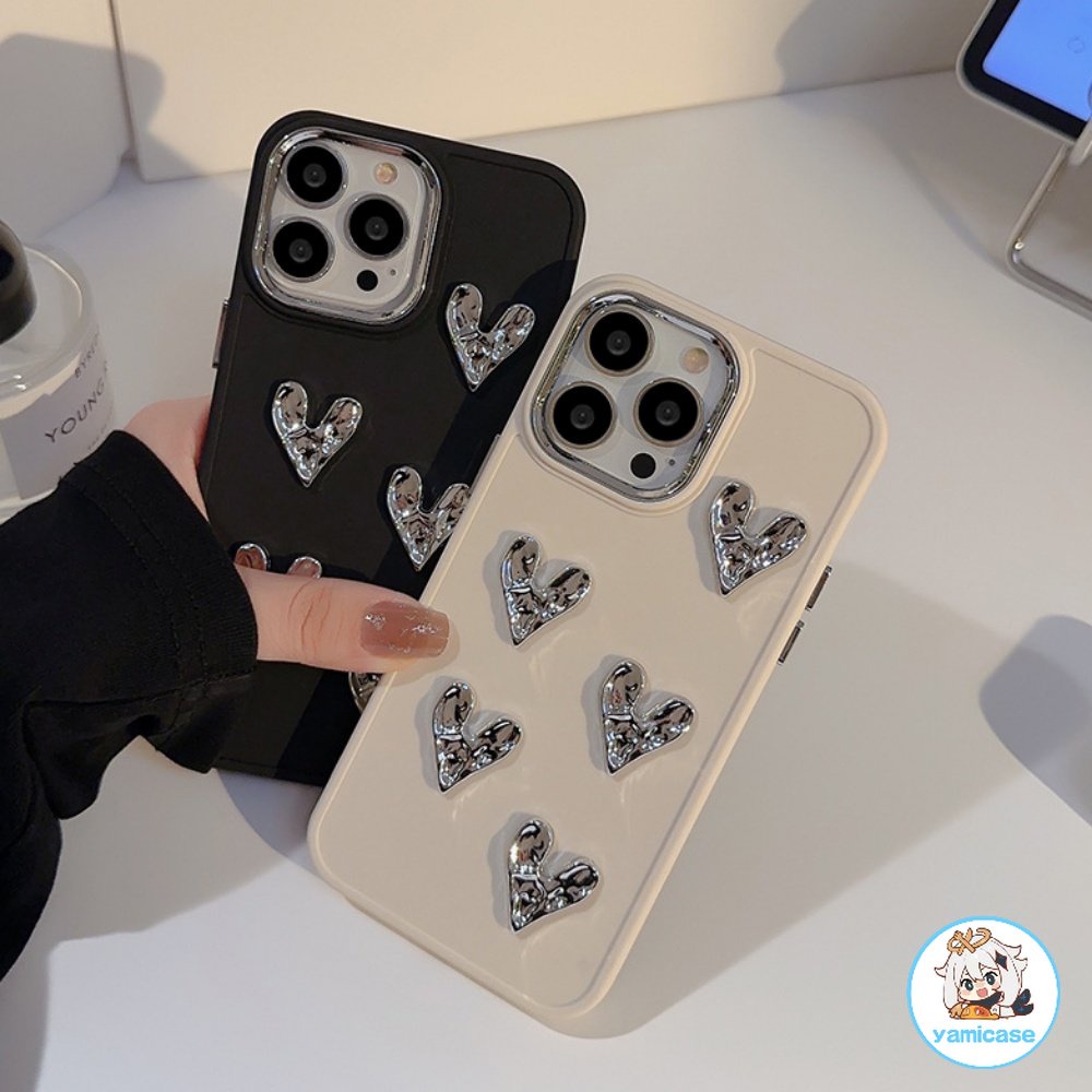 Ốp Điện Thoại Silicone Tình yêu 3D Cho Iphone 15 11 12 13 14 Pro Max 7Plus 8Plus