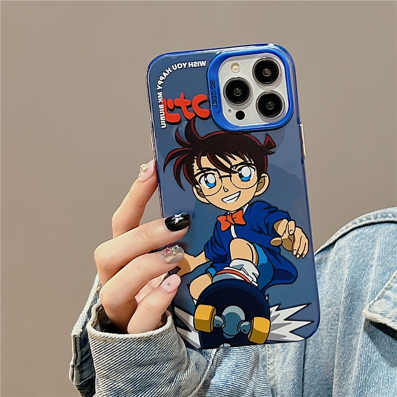 Ốp Điện Thoại Mềm In Hoạt Hình Thám Tử Conan Cho IPhone14 14Pro 14ProMax 13 13Pro 13ProMax 12 12PRO 12ProMax 11