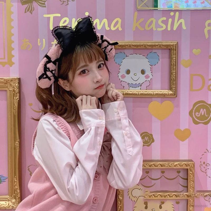 Sanrio Băng Đô Vải Lông Cá Tính Đáng Yêu Cho Nữ Rửa Mặt / Trang Điểm