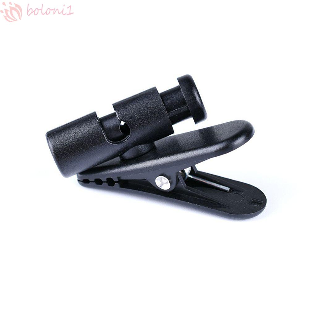 1 kẹp giữ dây tai nghe bằng nhựa màu đen có thể xoay