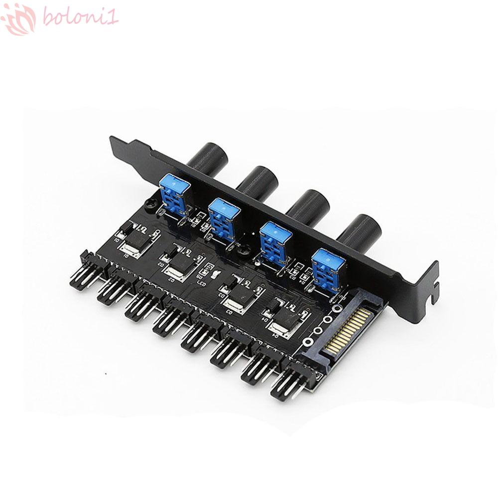 Bộ Chia Cổng Quạt Tản Nhiệt SATA 12V 8 Chiều 4 Nút 8 Kênh Tiện Dụng