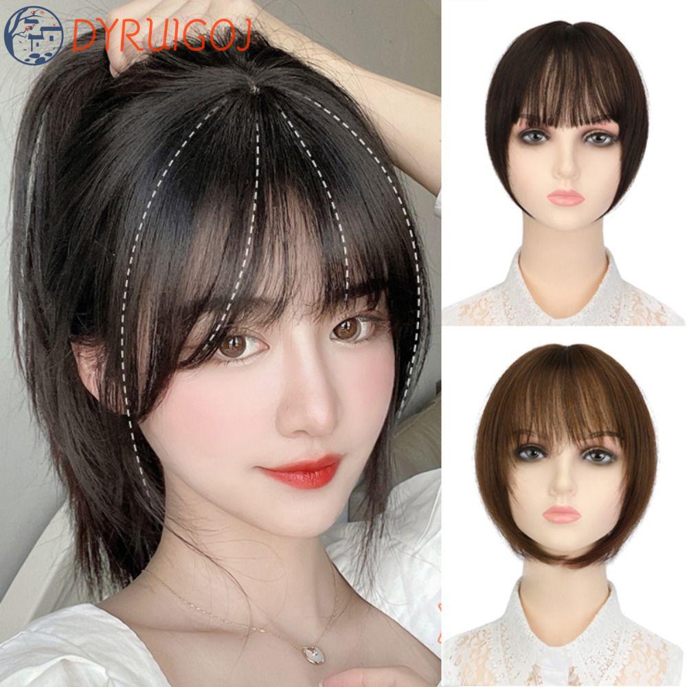 Tóc Mái Giả Bằng Sợi Tổng Hợp Cách Nhiệt Tự Nhiên Cho Nữ