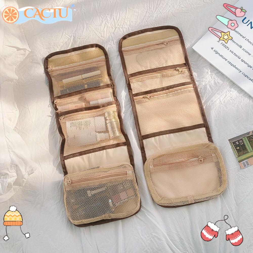 Túi Đựng Mỹ Phẩm Chống Thấm Nước Sức Chứa Lớn Họa Tiết Hình Gấu Xinh Xắn Tiện Lợi Dễ Sử Dụng