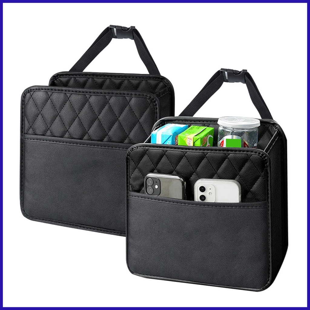 Túi Da PU Đựng Đồ Dùng Gắn Lưng Ghế Xe Hơi Chống Mài Mòn Trang Trí Nội Thất