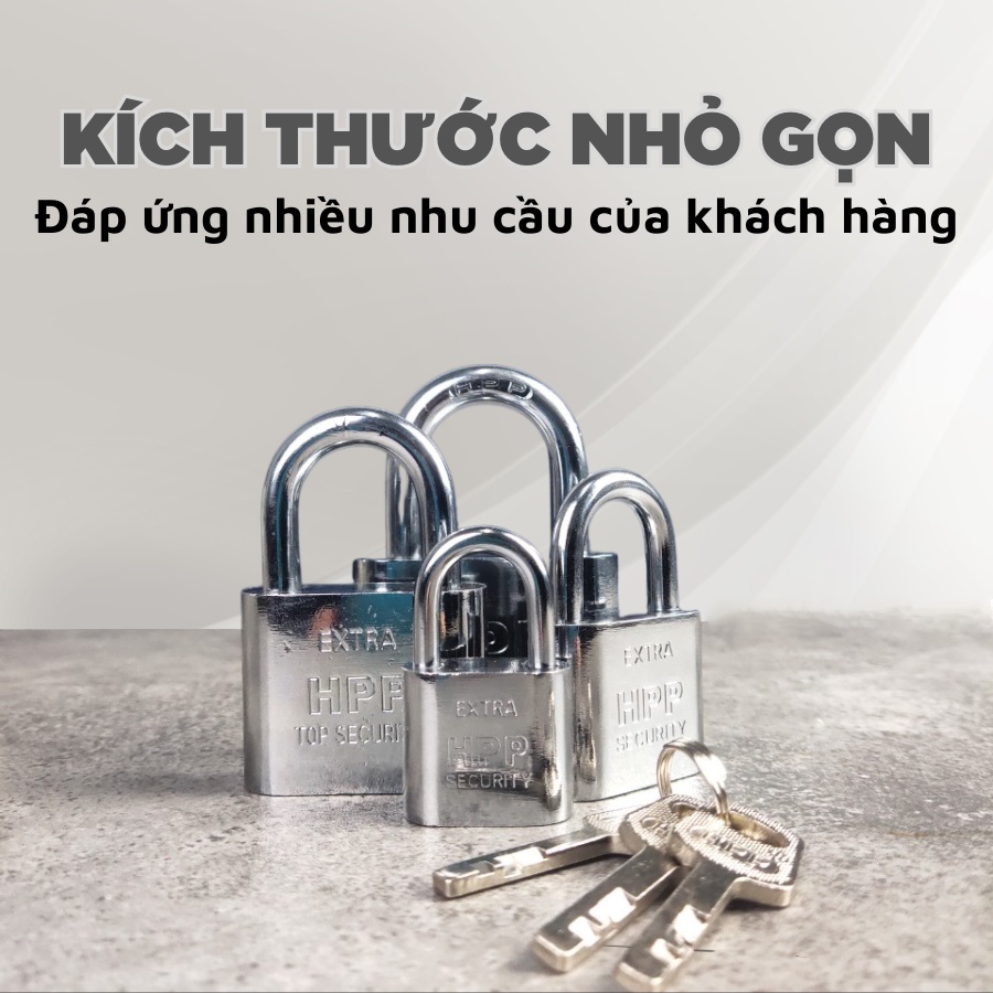 Ổ khóa cửa nhà HPP chất thép lõi đồng siêu bền nhiều kích thước cao cấp - Huy Tưởng