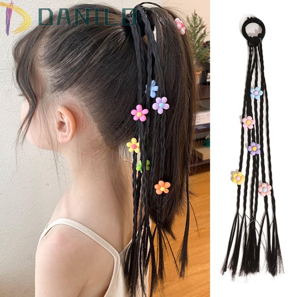 Tóc Giả Thắt Bím Đuôi Ngựa Bằng Sợi Tổng Hợp Chịu Nhiệt Dễ Thương Dành Cho Bé Gái DANILO