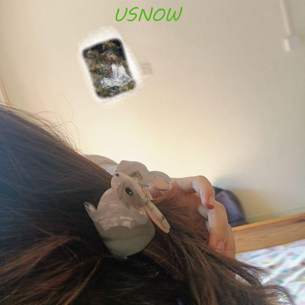 Kẹp Tóc Đuôi Ngựa Hình Thỏ Bằng Axit Acetic Sáng Tạo Thời Trang Cho Nữ