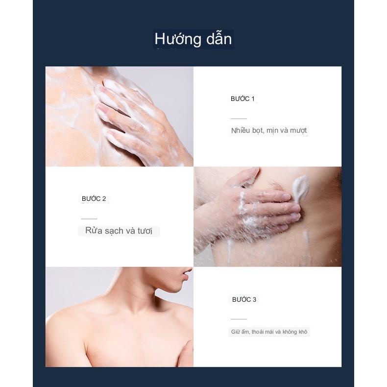 Sữa tắm  dầu gội 3 trong 1 hương nước hoa thơm dành cho nam , ngăn mụn dưỡng sáng và ngăn đổ mồ hôi toàn thân