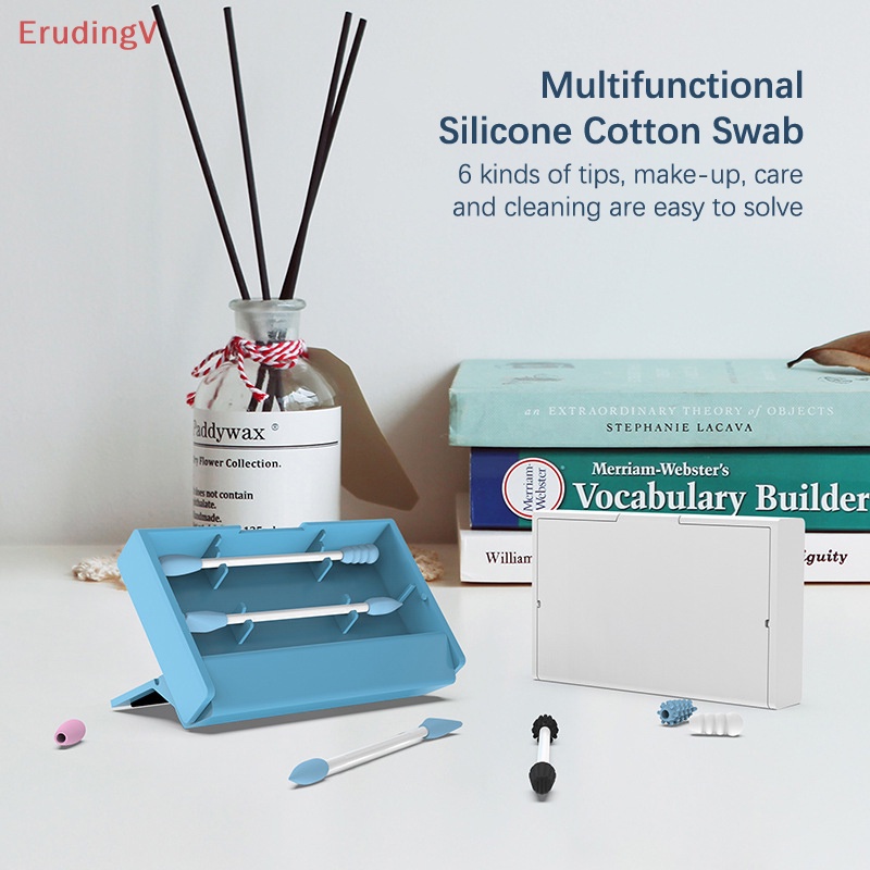 Bộ 2 Tăm Bông Cotton Có Thể Tái Sử Dụng Dùng Trang Điểm Mắt