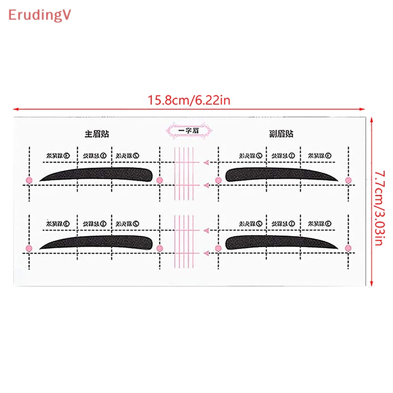 Bộ 12 Thẻ Dán Tạo Hình Lông Mày Nhanh Chóng Tiện Lợi