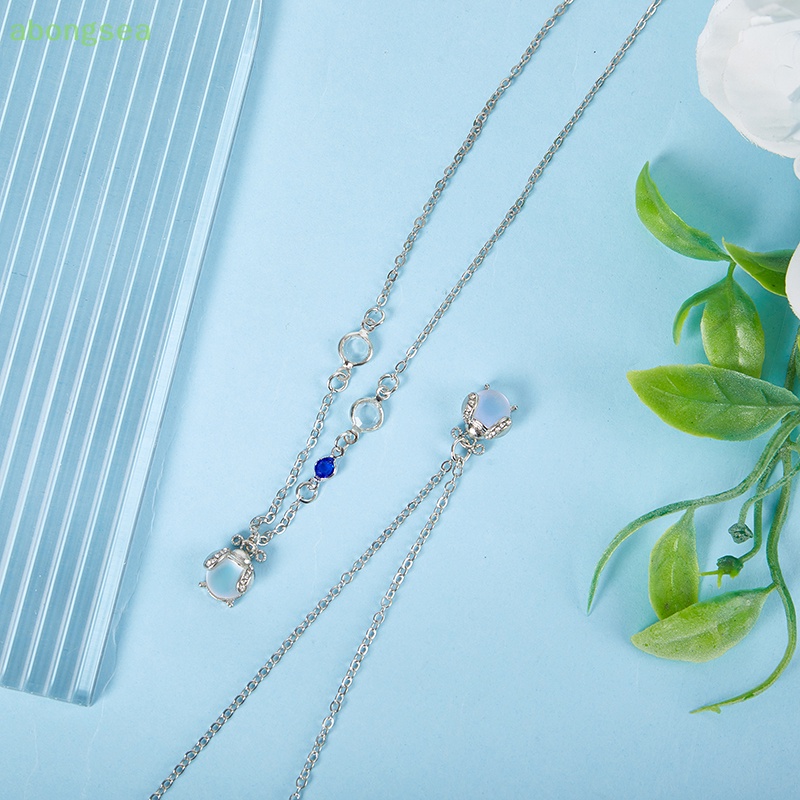 Abongsea Vòng cổ Hợp Kim Màu Bạc Phong Cách Vintage Hàn Quốc Cho Nữ