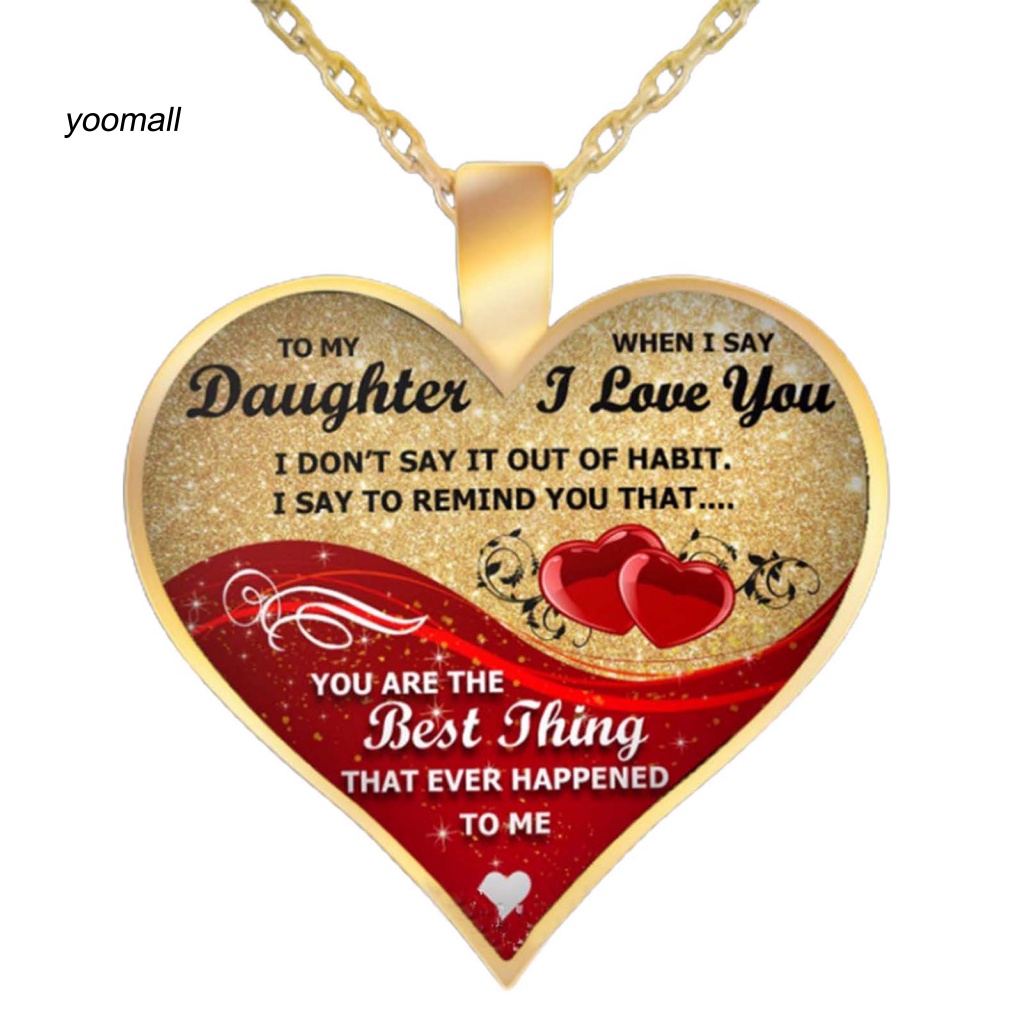 Vòng cổ Mặt Hình Bướm In Chữ I Love You Thời Trang Cho Nữ