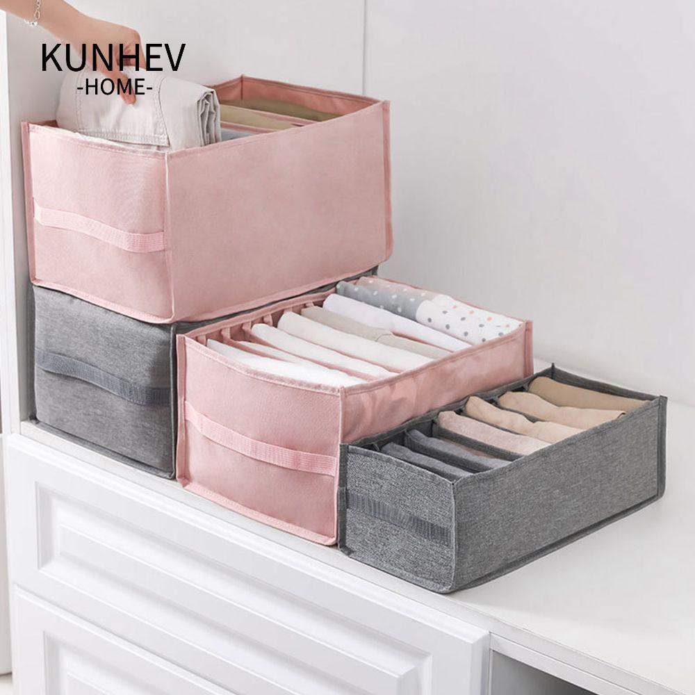 KUNHEV Hộp Đựng Quần Jean Chia Ngăn Tiện Lợi