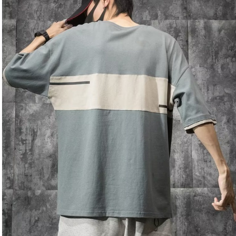 Áo Thun Cotton Tay Ngắn Dáng Rộng Cỡ Lớn M-8XL Thời Trang Cho Nam