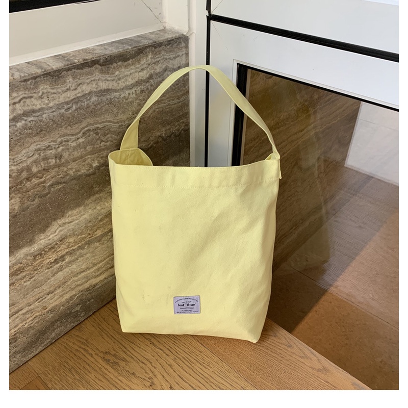 Túi Xách Vải Canvas Màu Kẹo Ngọt Dung Tích Lớn Thời Trang 2023 Cho Nữ