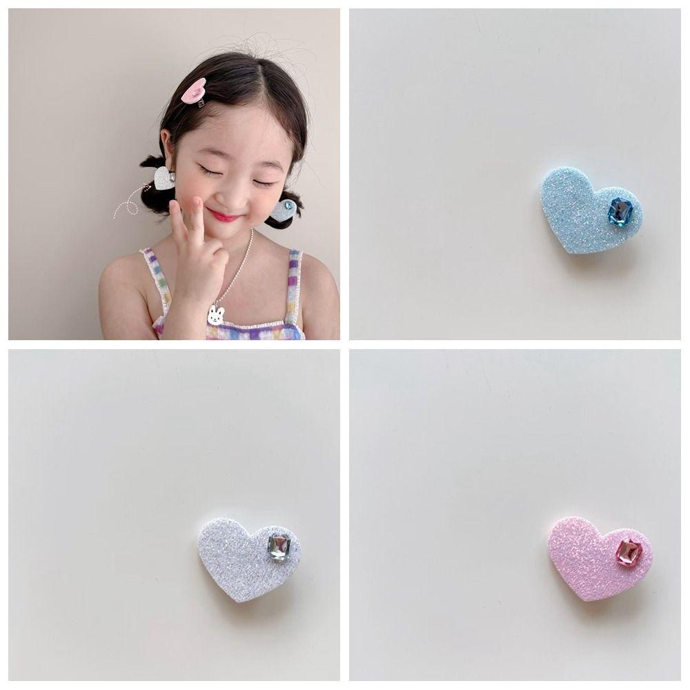 Kẹp Tóc Đính Đá Mini Bằng Hợp Kim Dễ Thương Cho Bé Gái