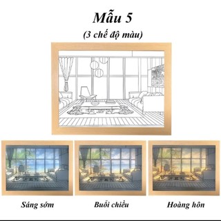 Tranh đèn led căn phòng 4 Treo Cạnh Giường Phòng Ngủ Tranh đèn led Tự Làm Sáng Tạo Và Ấm Áp li Đèn Ngủ Hình Dễ Thương