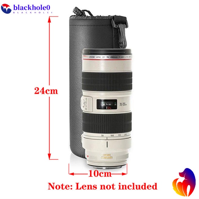 Túi Đựng Ống Kính Máy Ảnh DSLR Chất Liệu Cao Su Tổng Hợp Mềm Chống Thấm Nước Có 4 Size S M L XL