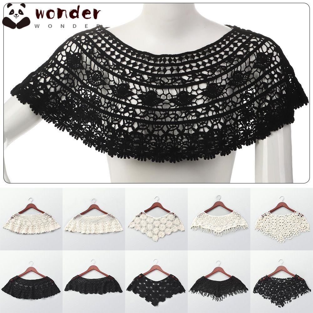WONDER Áo Choàng Poncho Dệt Kim Phối Tua Rua Phong Cách Cổ Điển Thời Trang Cho Nữ