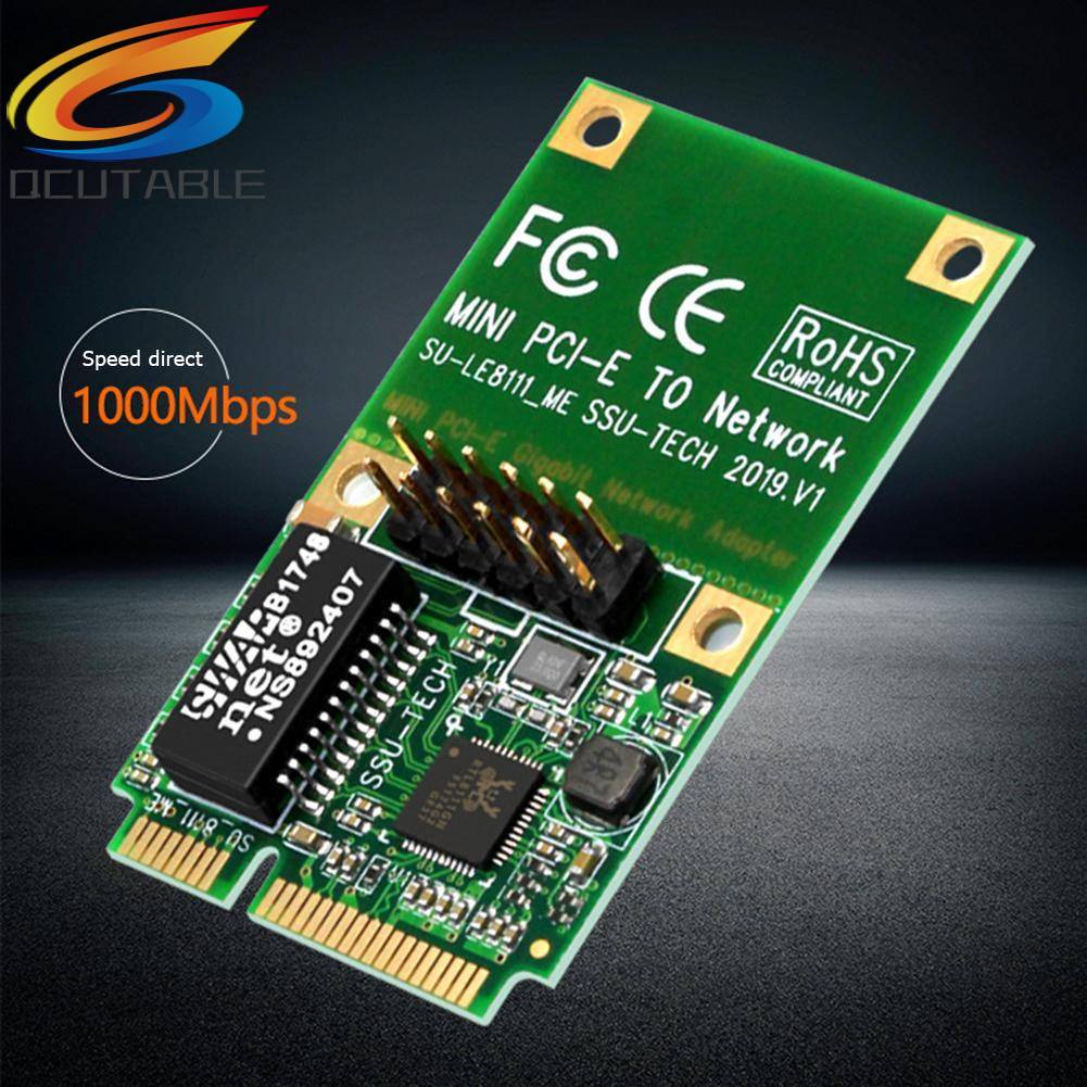 Thẻ Mạng Gigabit Có Dây SSU LE8111-ME MINI PCI-E Gigabit RJ45 Cho Máy Tính Xách Tay