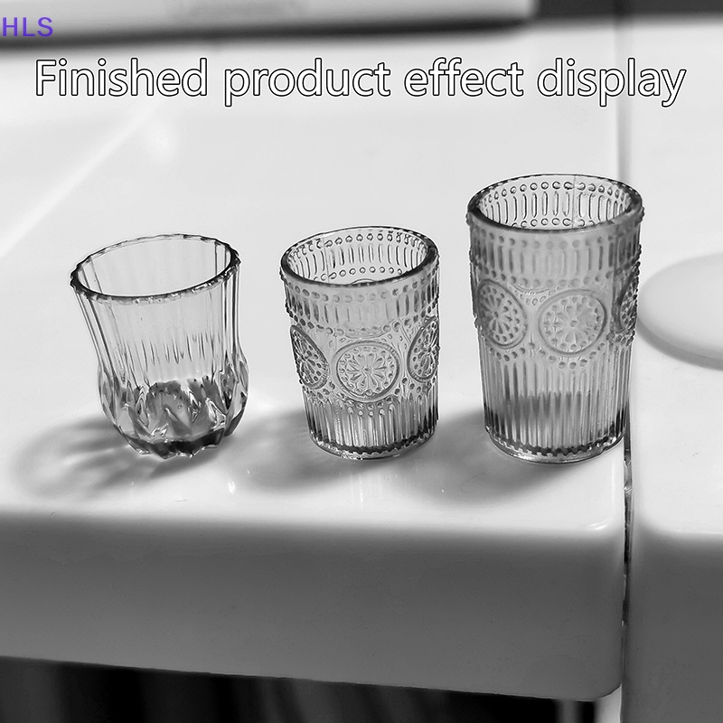 Bộ Khuôn Làm Nước Ép Mini Tỉ Lệ 1: 12 Bằng Silicone Cho Nhà Búp Bê