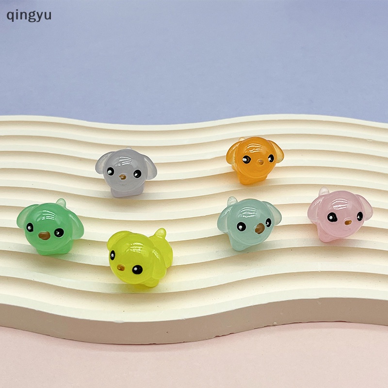 Bộ 2 Mô Hình Chú Chó Hoạt Hình Dạ Quang Trang Trí Xe Hơi