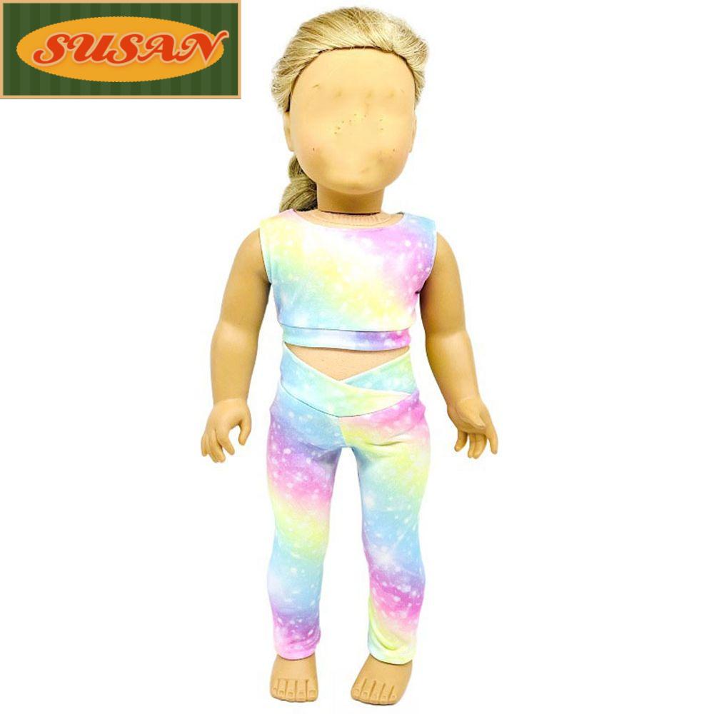 SUSANS Bộ Quần Áo Tập Yoga Cho Búp Bê 18Inch 43cm
