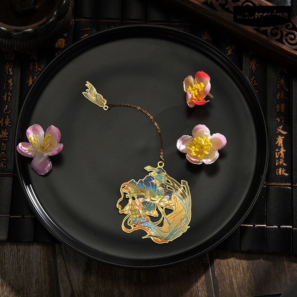 [WSTN] [WSTN]✎Kẹp Sách Bằng Đồng Thau Chống Phai Màu Phong Cách Trung Hoa Cổ Điển