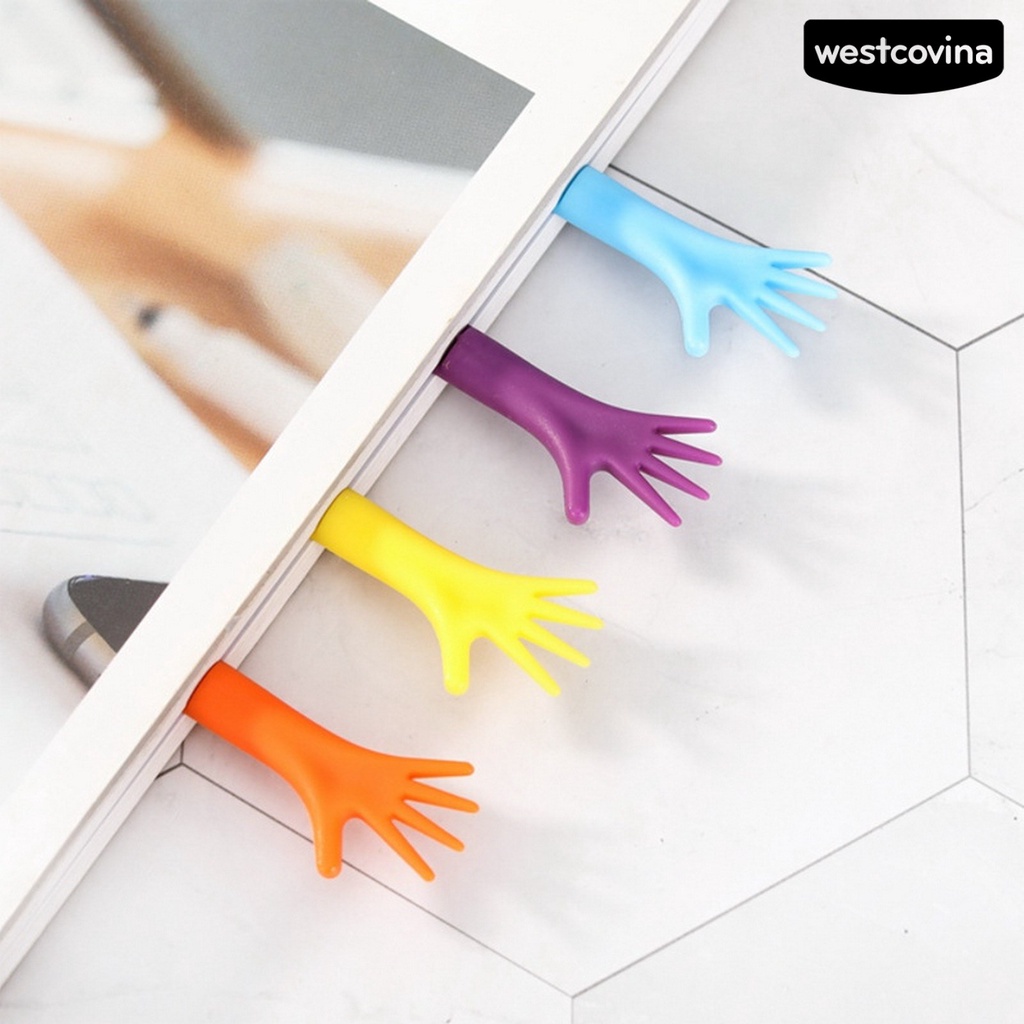 [WSTN] [WSTN]✎Bộ 4 Thẻ Đánh Dấu Sách Chống Trầy Thiết Kế Khoét Rỗng Trơn Làm Thủ Công Bề Mặt