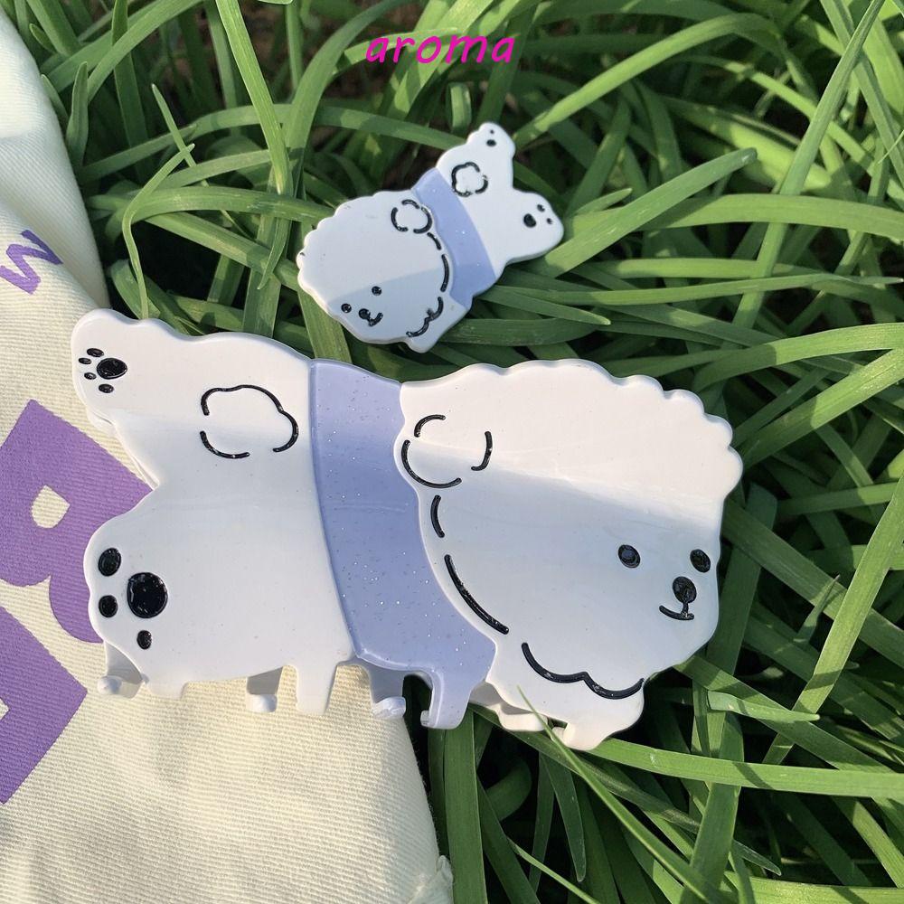 AROMA Kẹp Tóc Đuôi Ngựa Hình Cá Mập Dễ Thương Cho Bé Gái