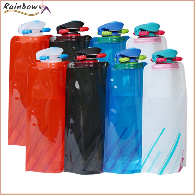 Set 8 Bình Nước 700ml Có Thể Tái Sử Dụng Kèm Nắp Vặn Chống Rò Rỉ Tiện Dụng