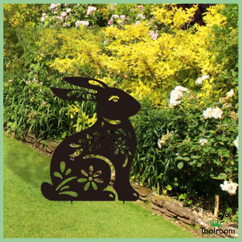 Mô Hình Thỏ Điêu Khắc Sống Động Như Thật Trang Trí Sân Vườn