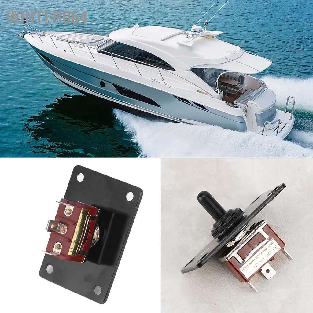 Winter064 DC12V Chuyển Đổi Công Tắc Bật/Tắt Lên/Xuống Bảng Điều Khiển Cầu Dao Cho RV Caravan Marine Thuyền