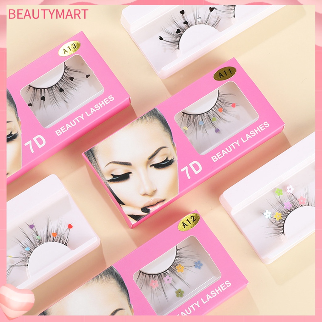 1 Cặp Lông Mi Giả 3D Bằng Sequin Tự Nhiên Có Thể Tái Sử Dụng