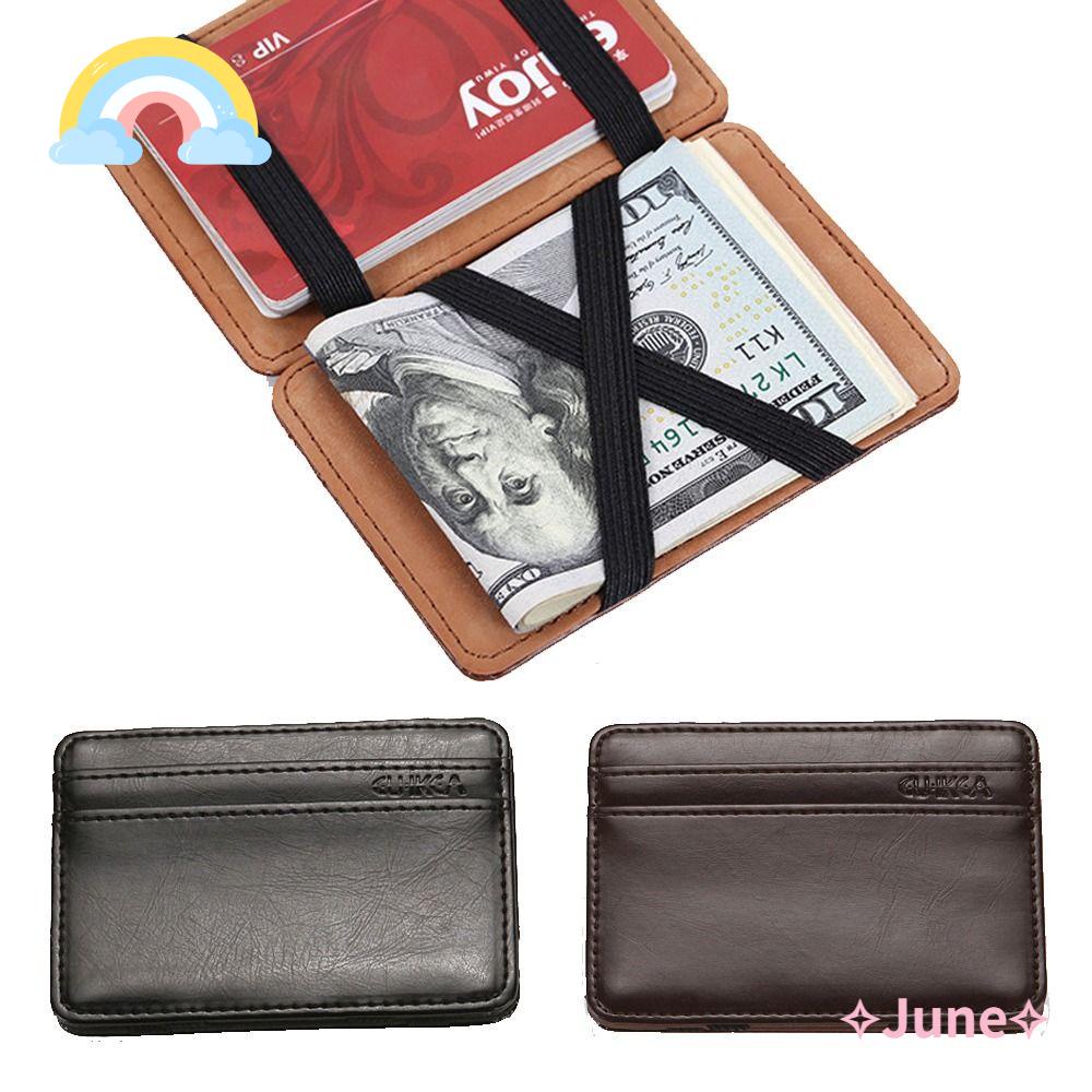 JUNE Ốp Điện Thoại Da Kèm Ngăn Đựng Thẻ Có Khóa Kéo Tiện Lợi