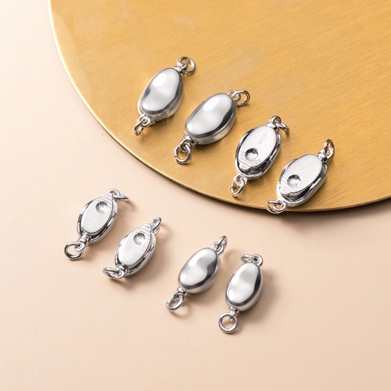 GIÁ SỈ  [BẠC] Khóa bạc trơn hình thỏi bạc - PH347 [Hàng loại 1 - SIÊU ĐẸP]
