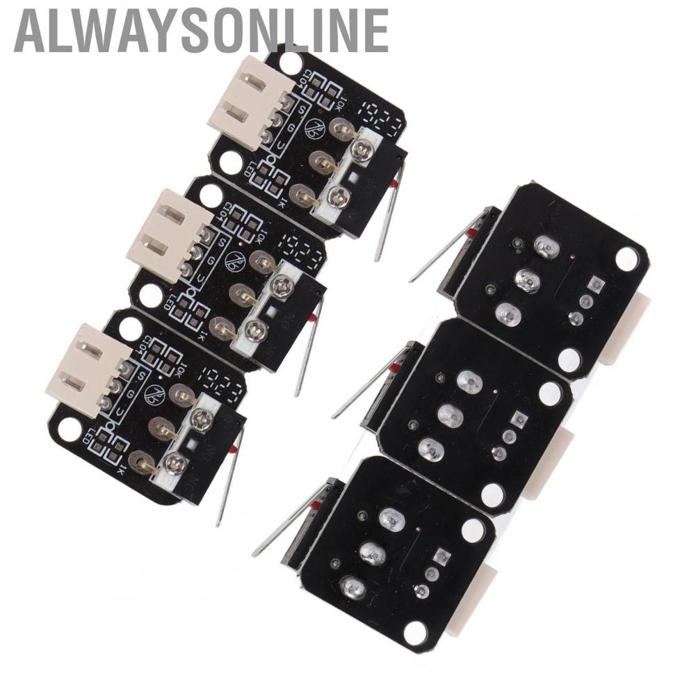 Alwaysonline 6Pcs Printer Limit Switches Switch 3Pin N/O N/C Control For 3D Accessory
