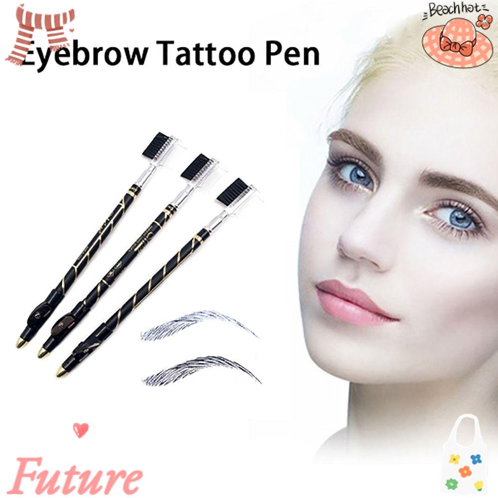 Bút Kẻ Mắt / Lông Mày Màu Đen &amp; Cà Phê Siêu Mịn Độ Lên Màu Cao Trang Điểm Thời Trang Cho Nữ