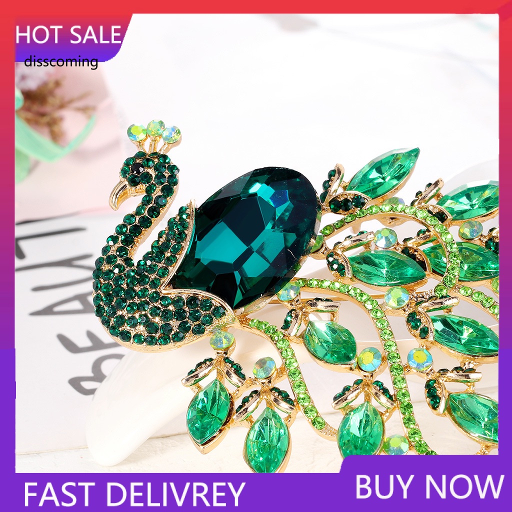 Áo Khoác SL SL Kiểu Dáng Trẻ Trung Năng Động| Ghim Cài Áo Hình Chim Công Đính Đá Phong Cách Retro