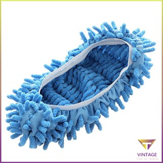 Slippers For Floor Cleaning Thickened Chenille Lazy Mop Cover