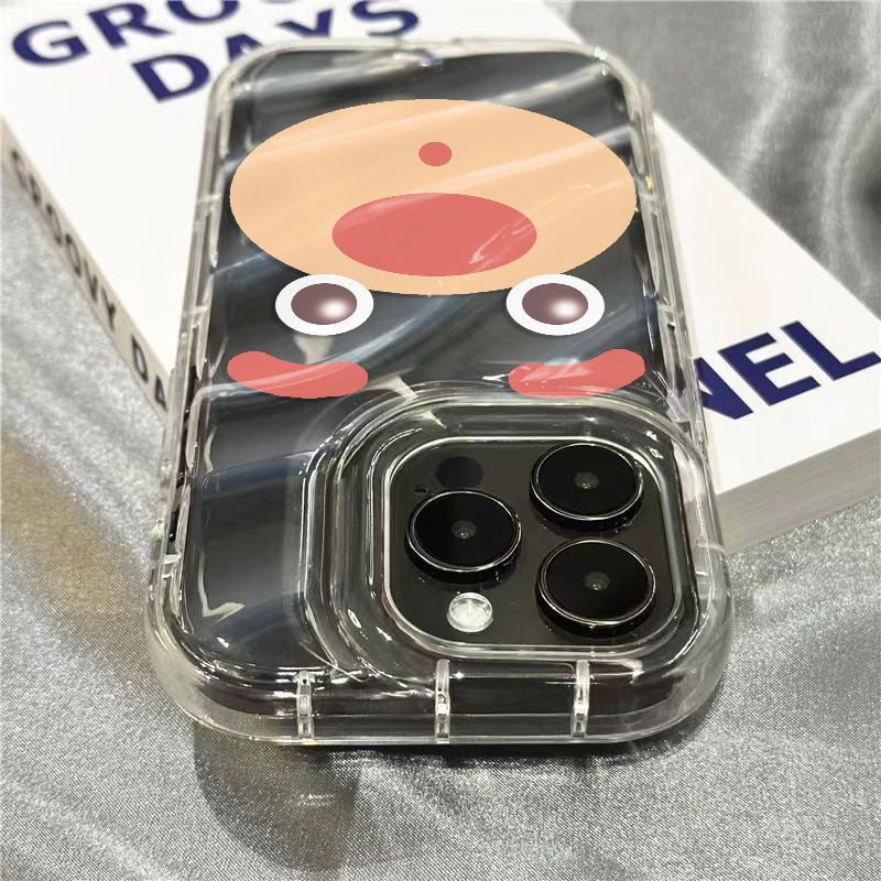 Ốp Điện Thoại Mềm Trong Suốt In Hình Gấu Hồng Dễ Thương Cho Iphone xr11 7 / Han Han Bear 8iPhone14promaxplus / 1312 / sins