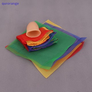 Qurorange 1Set Scarf Silk Restoring Magic Tricks Street Stage Children MagicToy Magic Prop rorh