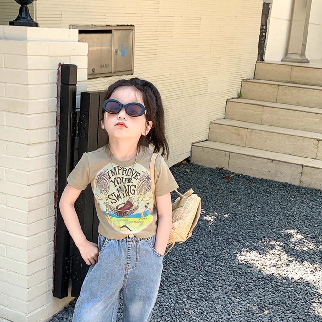 Áo Thun Ngắn Tay Phong Cách Hàn Quốc Năng Động Trẻ Trung Dành Cho Nữ