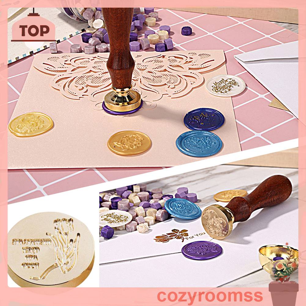 Đầu Tem Bằng Đồng Thau Dùng Trang Trí Thiệp Mời Đám Cưới DIY