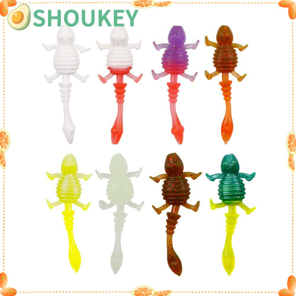 SHOUKEY Set 20 Mồi Câu Cá Giả Mềm Chuyên Nghiệp