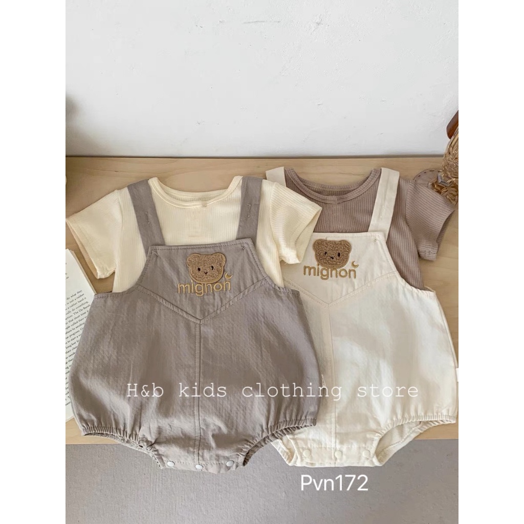 SET ÁO THUN KÈM YẾM RỜI CHO BÉ 4-15KG