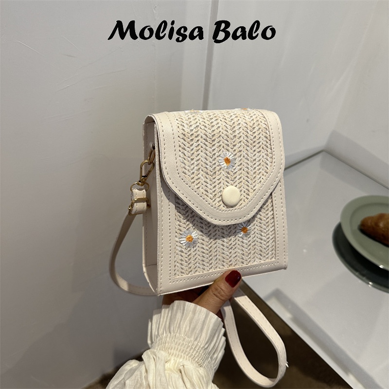 Molisa Túi xô Túi đeo chéo dễ phối cho nữ 2023 NEW L91T4F3