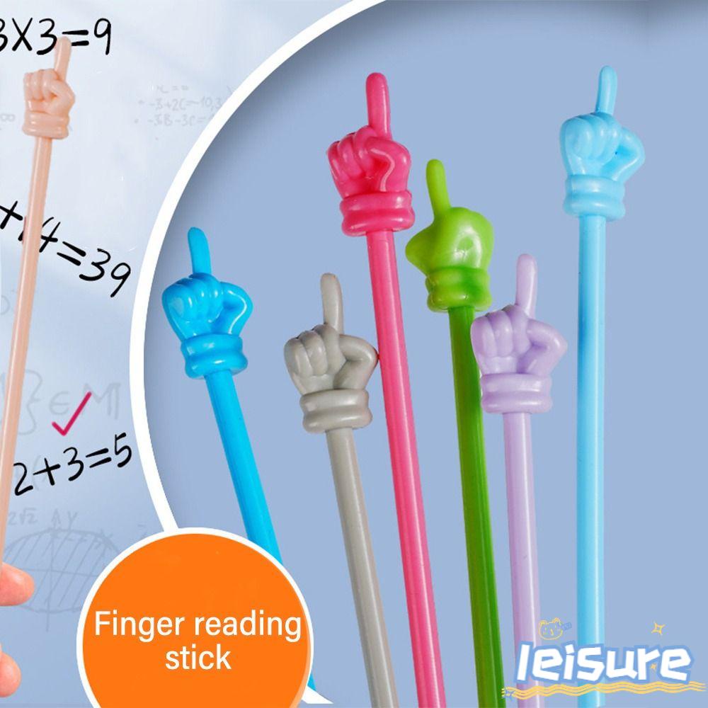 LEISURE Set 10 Que Đọc Sách Ngón Tay Hình Bánh Macaroon Dành Cho Học Sinh