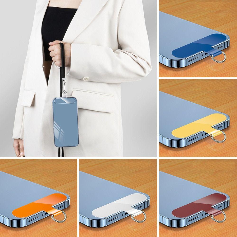 BEBETTERM Set 6 Tấm Lót Cố Định Thẻ / Dây Đeo Điện Thoại Bằng TPU Trong Suốt Chống Thất Lạc Tiện Dụng