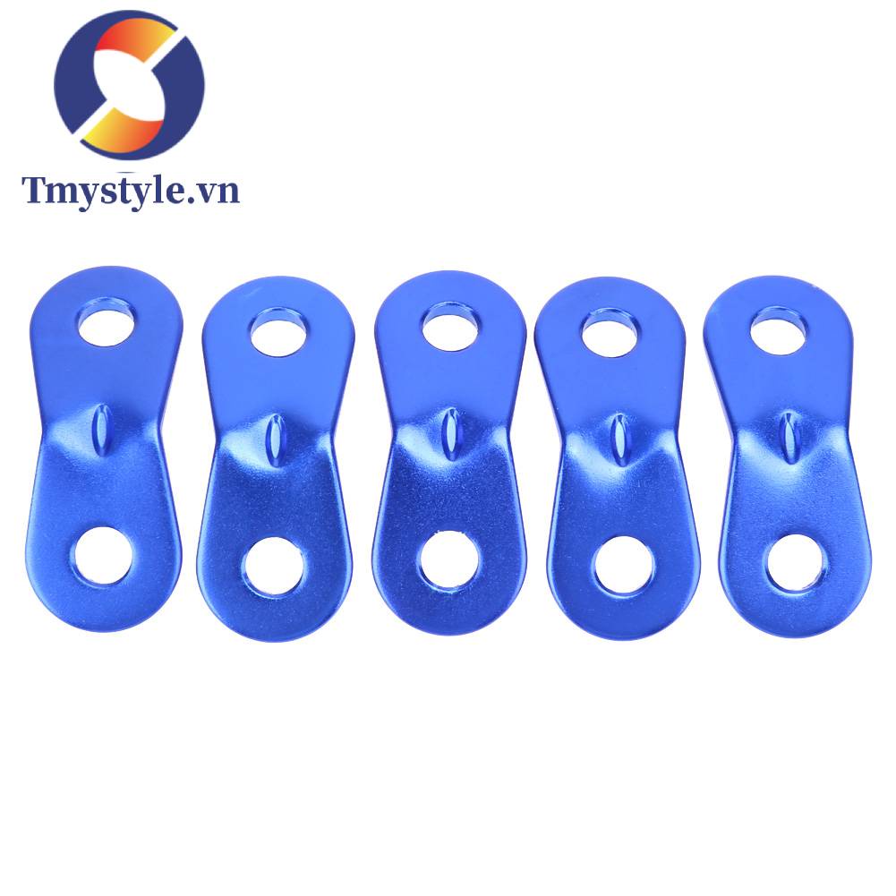 Bộ 5 Móc Khóa Dây Lều Cắm Trại Chống Trượt Bằng Hợp Kim Nhôm